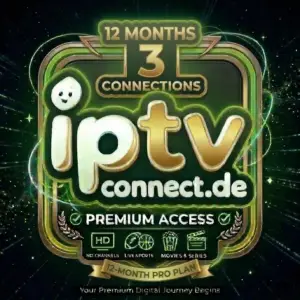 IPTV Subscription 12 Months – 3 Connections (Germany)