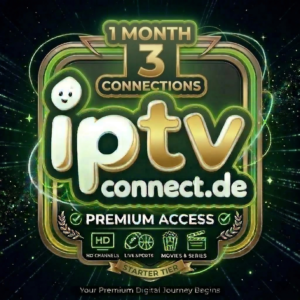 IPTV Subscription 1 Month – 3 Connections (Germany)