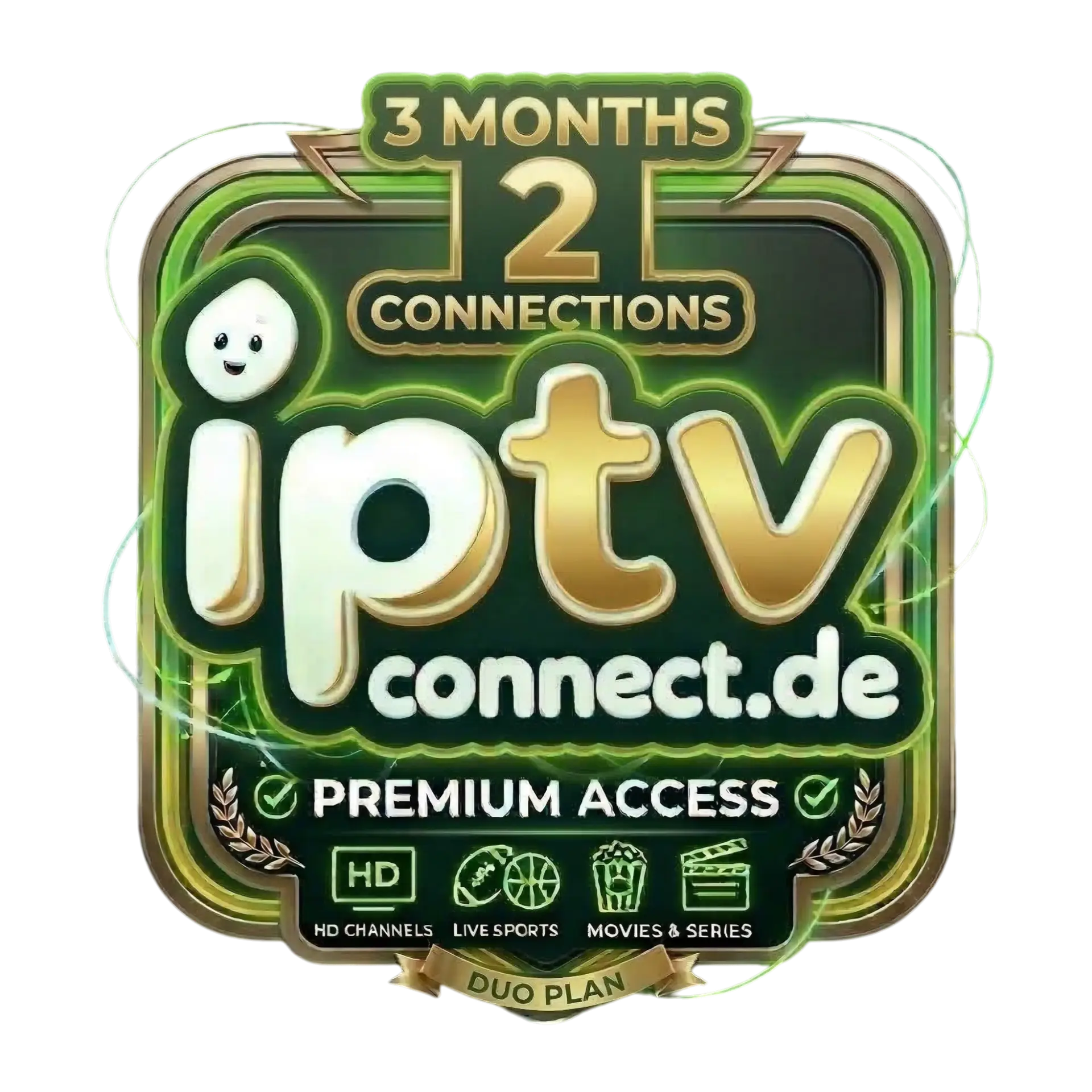 IPTV Subscription 3 Months – 2 Connections – Germany