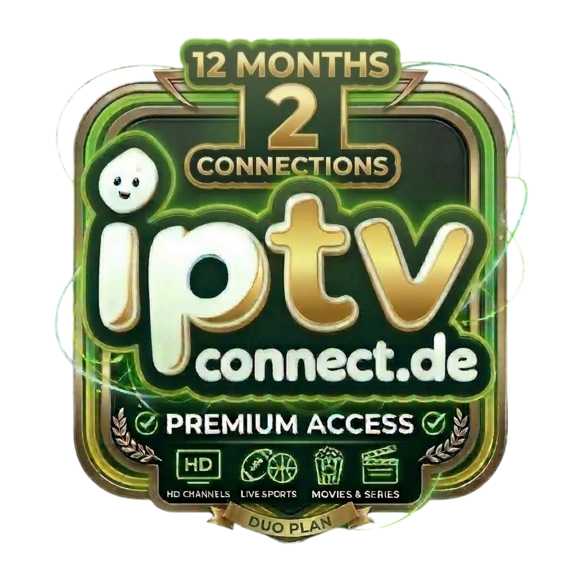 IPTV Subscription 12 Months – 2 Connections – Germany